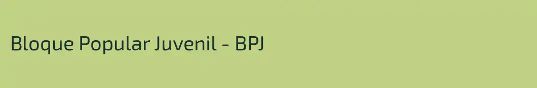 Bloque Popular Juvenil - BPJ